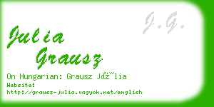 julia grausz business card